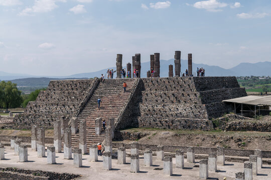 ruins of an temple in Tula Hidalgo Mexico