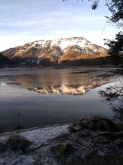 sunset in the mountains