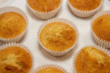 A plate of classic British buns on white plate
