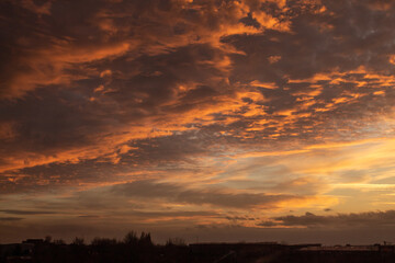 Sunset form my house in england