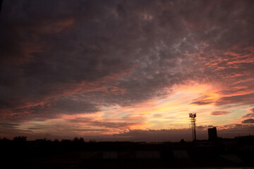 Fototapeta premium Sunset form my house in england