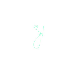 JN handwritten logo for identity