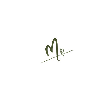 Mo handwritten logo for identity