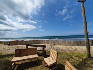 Amazing picture of a landscape in the beach