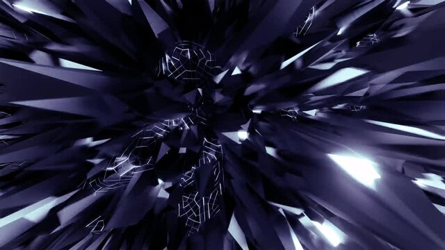 blue infinite loop simple background animation with abstract diamond pattern , 