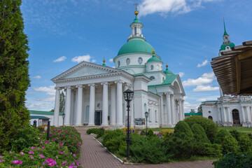 Fototapeta na wymiar view of the Dmitrievskaya church, photo taken on a sunny summer day