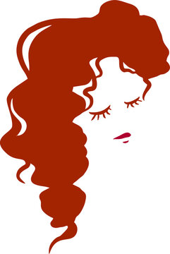 Illustration of a woman's face. Vector image of a girl on a white background. International Women's Day on March 8.