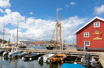 Skärhamn marina in Bohuslän Sweden