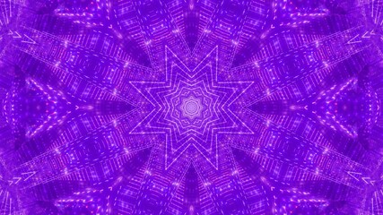 Star visual kalaidoscope pink and blue 3d illustration background wallpaper artwork design