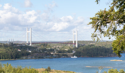 Tjörnbron over Askerödsfjorden in Stenungsund Sweden