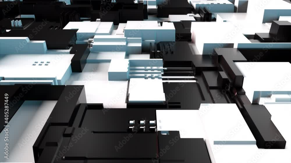 Poster 3d render technology background. abstract geometry surface, computer generated