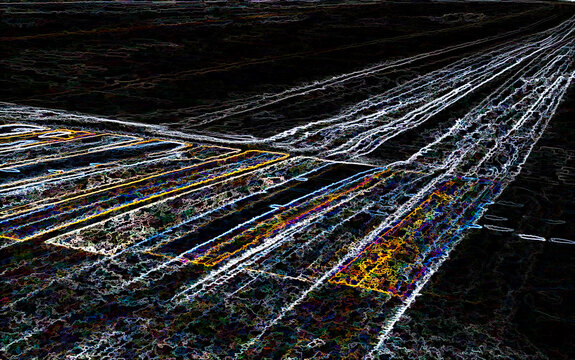Digital Illustration Nature Road Postcard Background Effect