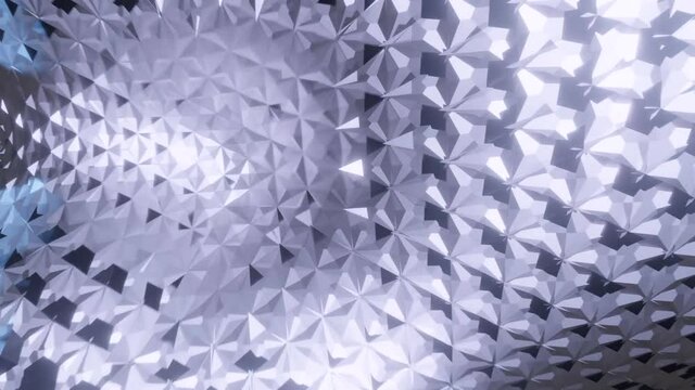 blue infinite loop simple background animation with abstract diamond pattern 