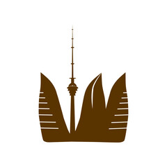 Flame towers vector on a white background