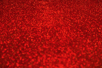 red glitter abstract bokeh background for Valentine.