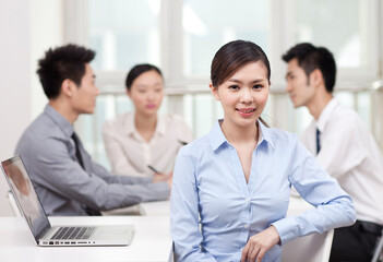 Group of business people in office portrait