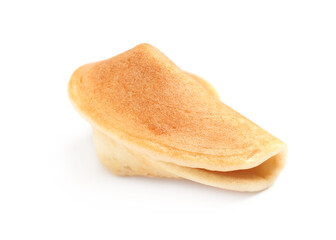 Tasty traditional fortune cookie isolated on white