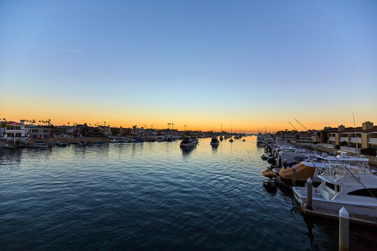 Sunset At Balboa Island Newport Beach