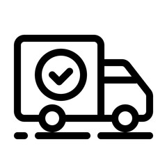 Delivery, shipment or transport icon. Express delivery symbol