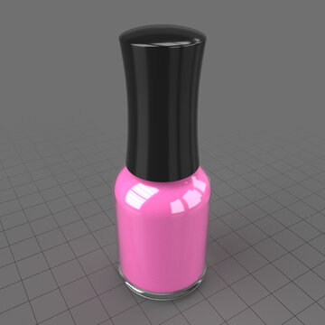Pink nail polish bottle 1