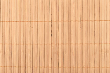 Full frame close-up shot of a bamboo food mat.