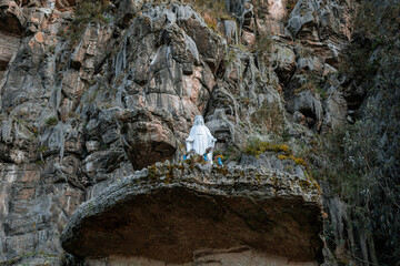 Holy Mary at the Suesca Stone Walls in Suesca, Cundinamarca - Colombia
