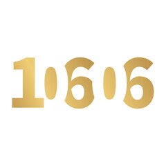 10606 golden color letter type  design