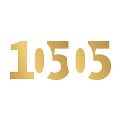 10505 golden color letter type  design