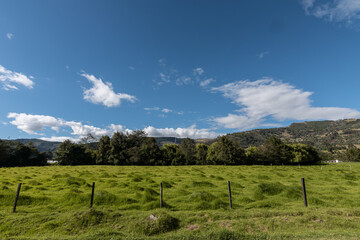 Mountains Landscape on a sunny day at Suesca Cundinamarca, Colombia

