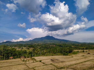 landscape of the hills and sky