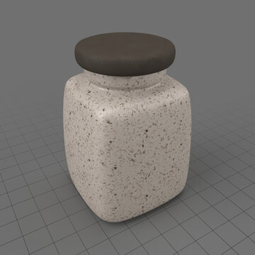 Clay spice container