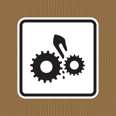 Moving Machinery Symbol Isolate On White Background,Vector Illustration EPS.10