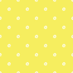 seamless daisy pattern and background vector illustration