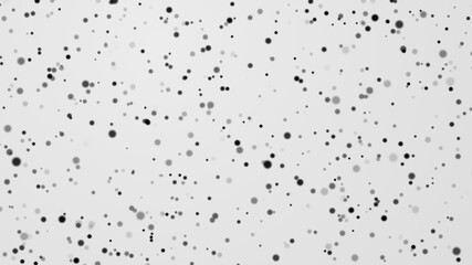 Dot white black pattern gradient texture background. Abstract  technology big data digital concept. 3d rendering.