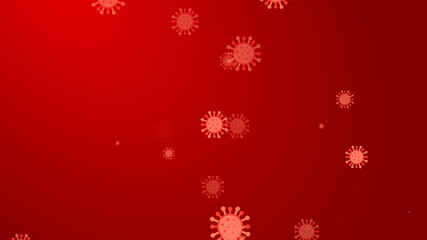 Coronavirus red pattern banner background. Abstract healthcare Illustrations concept COVID-19.