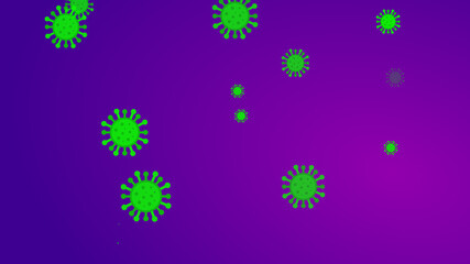 Coronavirus pattern banner background. Abstract healthcare Illustrations concept COVID-19.