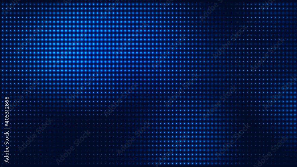 Poster dot blue pattern screen led light gradient texture background. abstract technology big data digital 