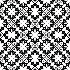 Black and white texture. Abstract seamless geometric pattern.
