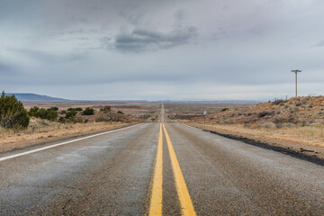 Long straight road