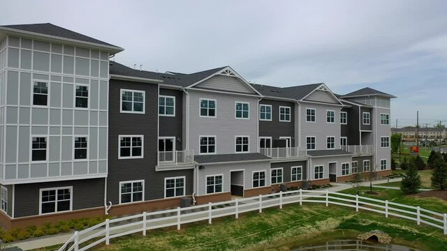 Slider Shot of Luxury Apartments in the Suburbs
