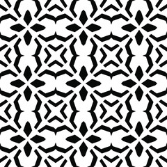 Black and white texture. Abstract seamless geometric pattern.
