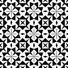 Black and white texture. Abstract seamless geometric pattern.
