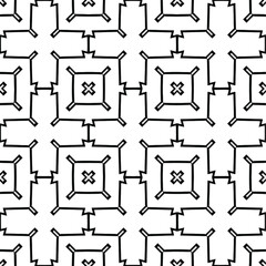 Black and white texture. Abstract seamless geometric pattern.
