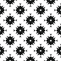 Black and white texture. Abstract seamless geometric pattern.
