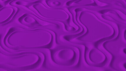 Abstract minimalistic background with purple noise wave field. Detailed displaced surface. Modern background template for documents, reports and presentations. Sci-Fi Futuristic. 3d rendering