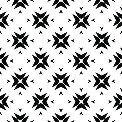 Black and white texture. Abstract seamless geometric pattern.
