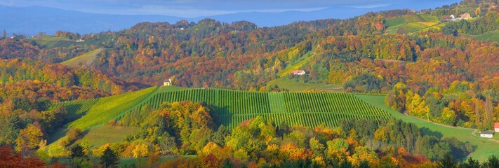 Charming little church in South Styria (Austrian Tuscany), a famous region on the border between...