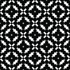 Black and white texture. Abstract seamless geometric pattern.
