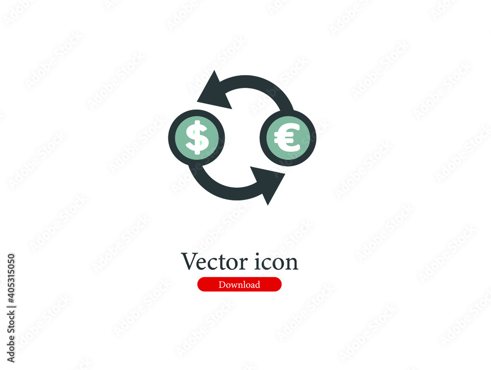 Poster exchange vector icon. editable stroke. symbol in line art style for design, presentation, website or