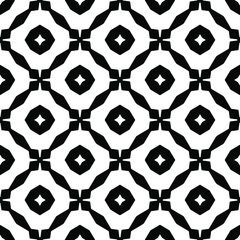Black and white texture. Abstract seamless geometric pattern.
